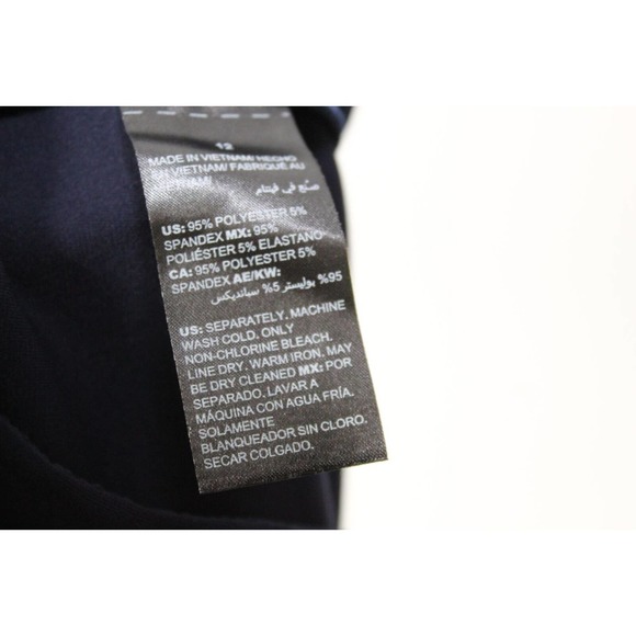 White House Black Market Essential The Slim Pants Navy Blue Women's 12 H13943 - Picture 10 of 12